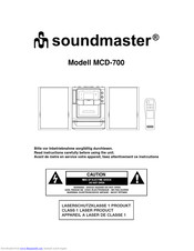 SOUNDMASTER MCD-700 Manual