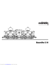 Marklin baureihe E 91 User Manual