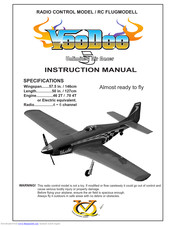 RADIO CONTROL MODEL P-51 VooDoo Instruction Manual