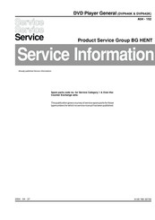 Philips Karaoke DVP642K Service Manual