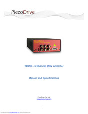 PiezoDrive TD250 Manual