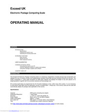 Elane Exceed UK Operating Manual