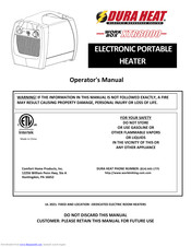 Dura Heat XTR8000 Operator's Manual