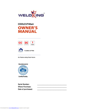 WeldKing CoolCut40air Owner's Manual