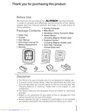 alatech CB100 Manual