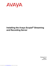 Avaya Scopia Installing Manual
