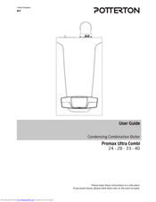 Potterton 8 Promax Ultra Combi 28 User Manual