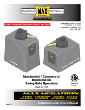 Maximum Controls Max Megatron FAST Installation And Owner's Manual