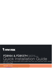 Vivotek FD8137H Quick Installation Manual