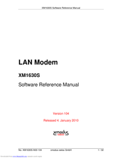 XMODUS XM1530S Software Reference Manual