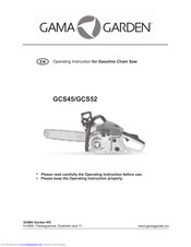 Gama Garden GCS45 Operating	 Instruction