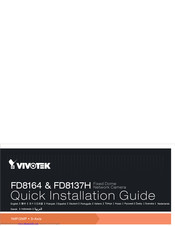 Vivotek FD8173-H Quick Installation Manual