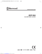 Sherwood BDP904 Operating Instructions Manual