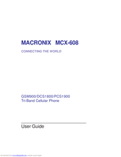 Macronix MCX-608 User Manual