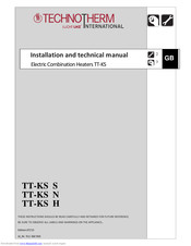 TECHNOTHERM TT-KS H Installation And Technical Manual