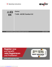 EWM T 4.00 - AC/DC Comfort 2.0 Operating	 Instruction