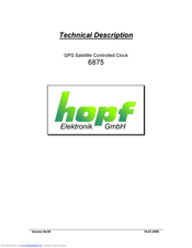 hopf 6875 Technical Description
