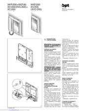 Bpt XC/200 Installation Instructions Manual