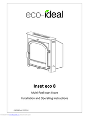 Eco-ideal Inset eco 8 Installation And Operating Instructions Manual