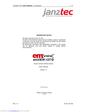 Janz Tec emVIEW-12T/D User Manual
