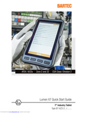 Bartec Lumen X7B7-A23-2 SERIES Quick Start Manual