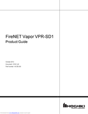 Hochiki FireNET Vapor VPR-SD1 Product Manual