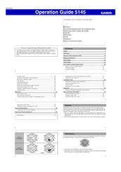 Casio 5145 Operation Manual