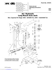 Spx 5093 Parts List And Operating Instructions