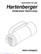 Hartenberger Nano compact Instructions For Use Manual
