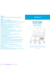 Kiddicare lottie Instruction Manual