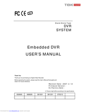 TBK VISION 7000 SERIES User Manual