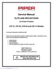 Piper ICF-51 Service Manual
