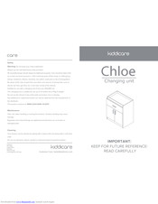 Kiddicare Chloe Instruction Manual