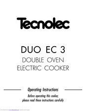Tecnolec DUO EC 3 Operating Instructions Manual