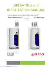 Dražice OKC 80 Operating And Installation Manual