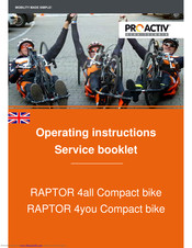 ProActiv RAPTOR 4all Operating Instructions Service Booklet