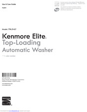 Kenmore Elite 796.3142 Use & Care Manual