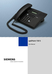 Siemens optiPoint 150 S User Manual