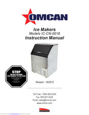 Omcan IC-CN-0016 Instruction Manual