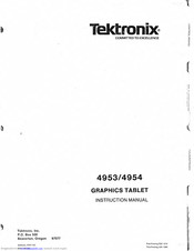 Tektronix 4953 Instruction Manual