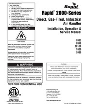 Rapid 2010B Installation, Operation & Service Manual