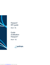 Unitron Passport Moxi 3G Operating	 Instruction