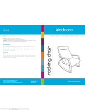 Kiddicare Rocking Chair Instruction Manual