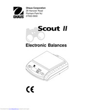 Ohaus SCOUT II Manual/Service