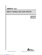 Avery Dennison M09416 XLI Service Manual