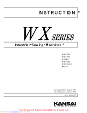 KANSAI wx-8800 series Instruction