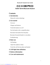 XERO XB-04 User Manual