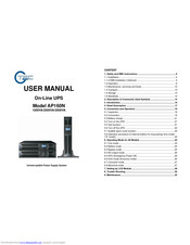 TEC AP160N Series 1000VA User Manual