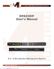 Marani DPA240P User Manual