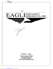 Eagle 1225 Installation Instructions Manual